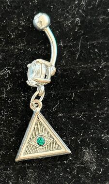 Adorable All Seeing Eye Belly Ring
